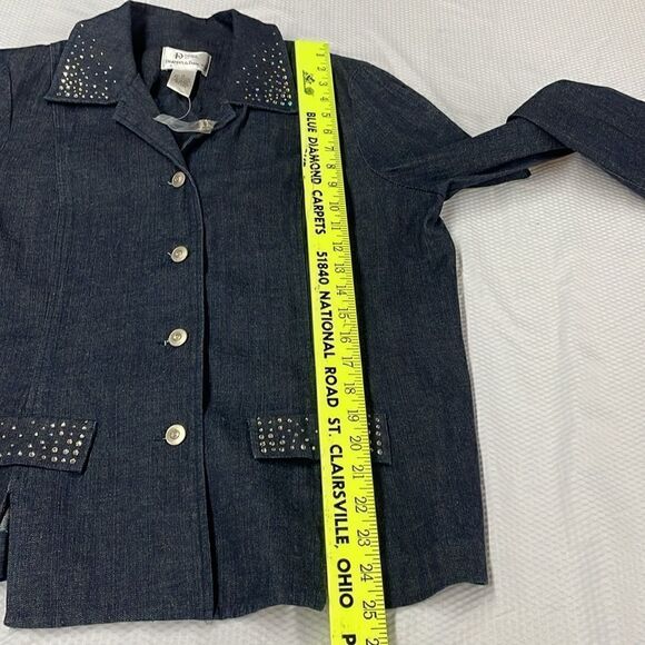 NWT 2 piece Da-Rue for Draper’s & Damon’s Denim pants & jacket Size 14 - Picture 6 of 14